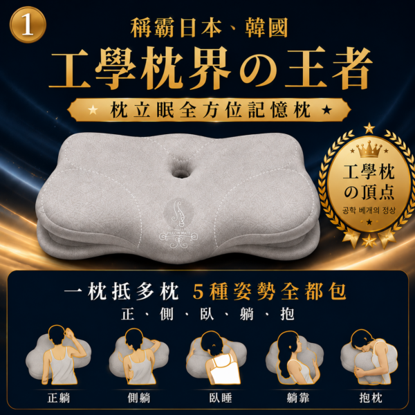 枕立眠全方位工學枕